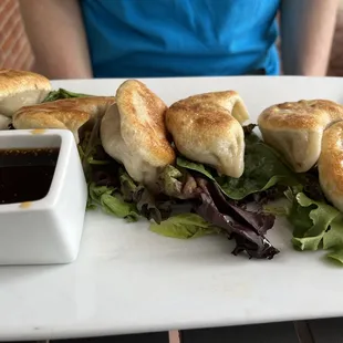 Fried pork dumplings