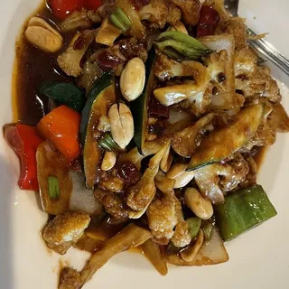 Sauteed Kung Pao Cauliflower, spicy