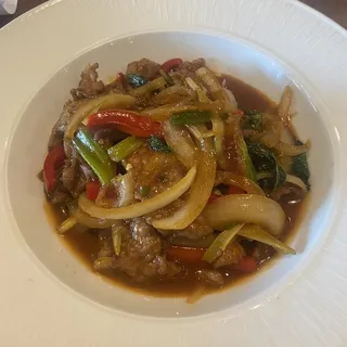 Thai Basil Beef, spicy