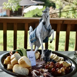 Antipasto board for outdoor cocktail party