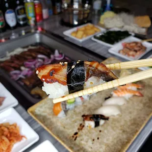 sushi, sushi and sashimi, sashimi, food