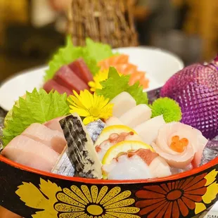 sashimi, sushi, sushi and sashimi, food