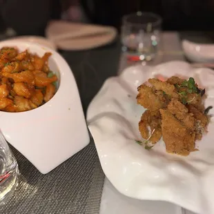 Soft shell crab and Rock Shrimp Tempura