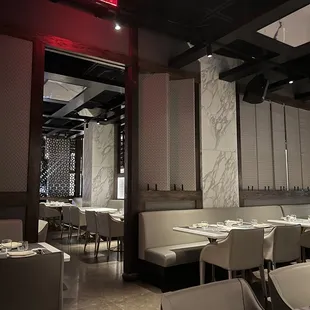 Inside the dining area.