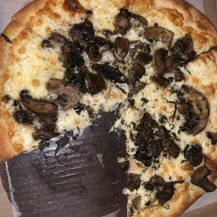 Dinner Truffle Mushroom Pizza
