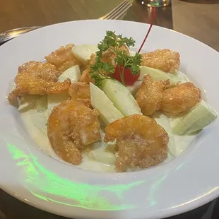 Cucumber Shrimp Entree