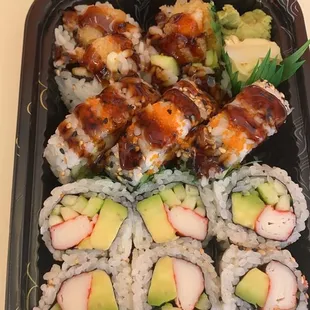 California Roll and Shrimp Tempura Roll