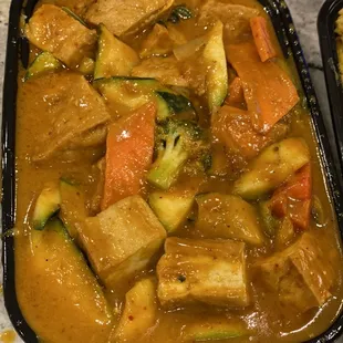 Thai curry tofu