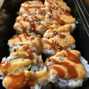 Spicy Roll Bento