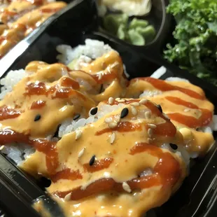 Spicy Roll Bento