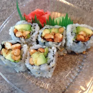 Peanut avocado roll!