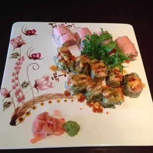 Fisherman Roll &amp; West Goshen Town Roll. Terrific Sushi!!!