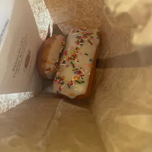 a donut with sprinkles