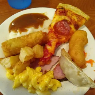 a plate of food on a table