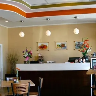 sushi and sashimi, interior