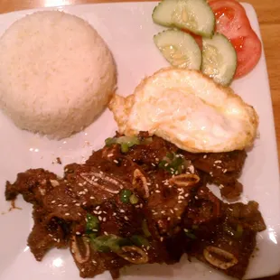Thai short ribs w/ egg