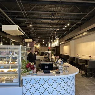 the interior of the restaurant