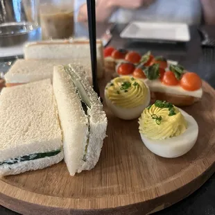 First tier of the tea service