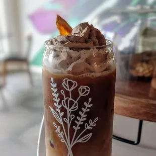 Malta Cold Brew - delicious cold brew infused with citrus and chocolate cream foam
