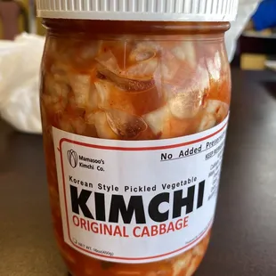 Had to buy one to go. Her Kim chi was yummy and fresh