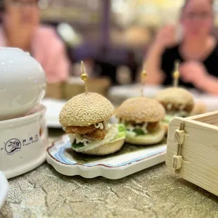 New item alert! Fried fish slider with wasabi mayo