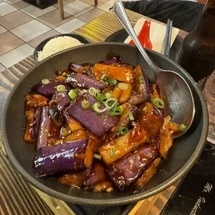 Eggplant with Garlic Sauce