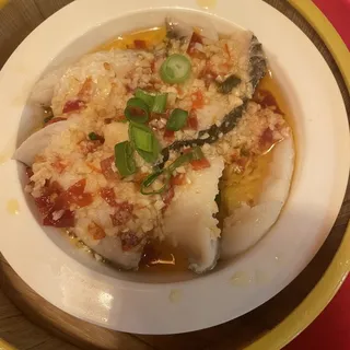 Fish Filet with Chopped Pickled Pepper