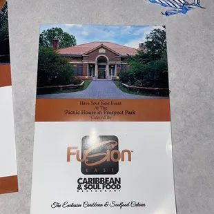 the front and back of the brochure