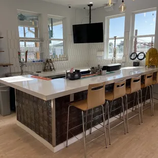 the kitchen island