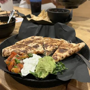 a plate of food on a table