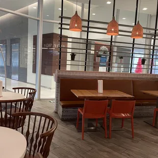 Clean with lots of seating available