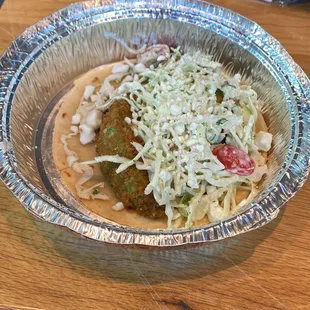 Fried Avocado Breakfast Taco