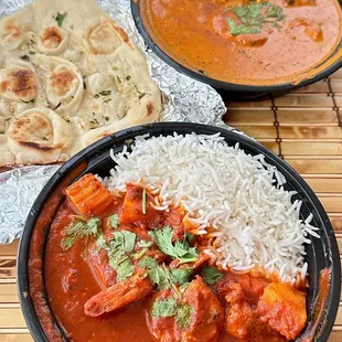 Shrimp Vindaloo (Fusion Spicy) and Shrimp Tikka  Masala DELICIOUS - September 2023