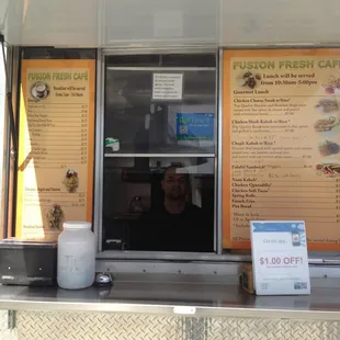 Friendly guy with yummy food!