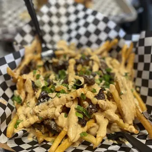 Fajita fries with Chipotle sauce