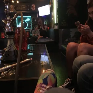 a woman using her phone