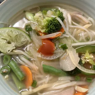 Pho with vegetables