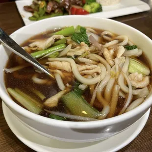 Chicken Noodle Soup. Rich and comforting.