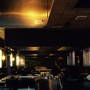 the dining area