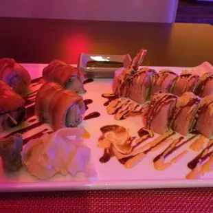 sushi, sushi and sashimi, sashimi, food