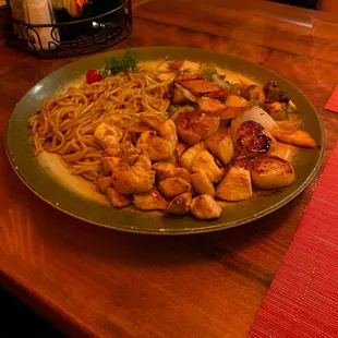 Chicken and Scallops