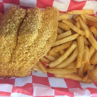 Fried Fish and French Fries Fried Fish Basket