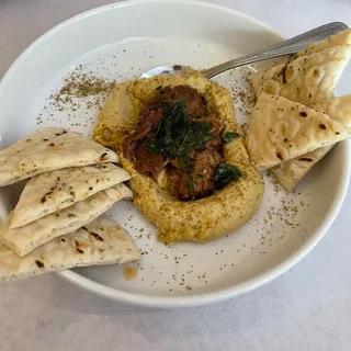 Warm Hummus W/ Lamb