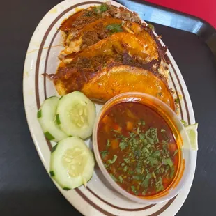 Quesaburra tacos! (Probably spelled wrong sorry!) AMAZING!!!! Been back 4 times in 2 weeks and ordered these every single time! So good!!