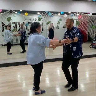 Bachata lesson - final demonstration