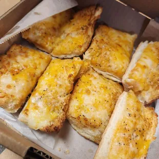 Garlic cheese on Dutch tiger bread.