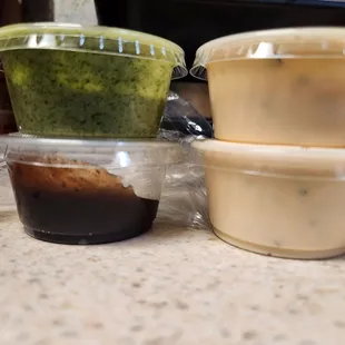 Chutney and spicy ranch. Both really good.