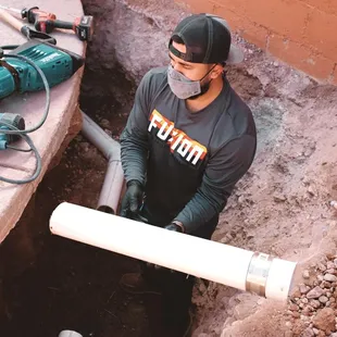 Today we helped a customer on the Eastside with her sewer!