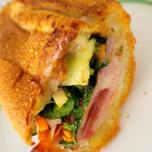 Ham &amp; Pate banhmi. Air fried to achieve that crispy goodness.