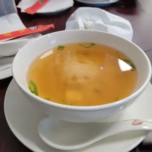 Miso soup decent portion